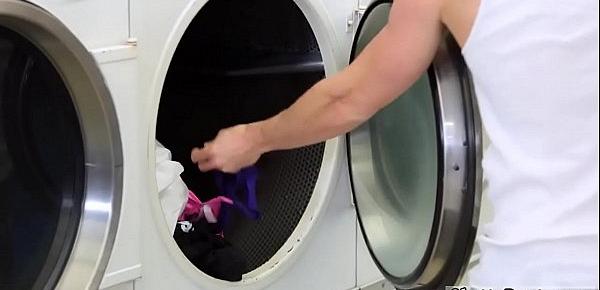  Teen nerd blowjob Laundry Day